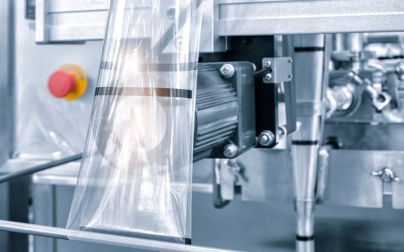 hebel Automatic industrial machine for plastic packaging with light effect